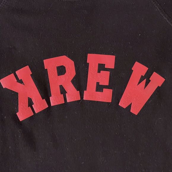 KREW Independent Trading Co Crewneck Raglan Sweatshirt PRM30SBC Black Men M EUC - Picture 3 of 8